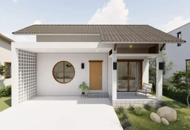 Rumah Skandinavia Putih